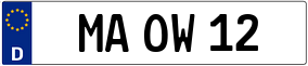 Truck License Plate